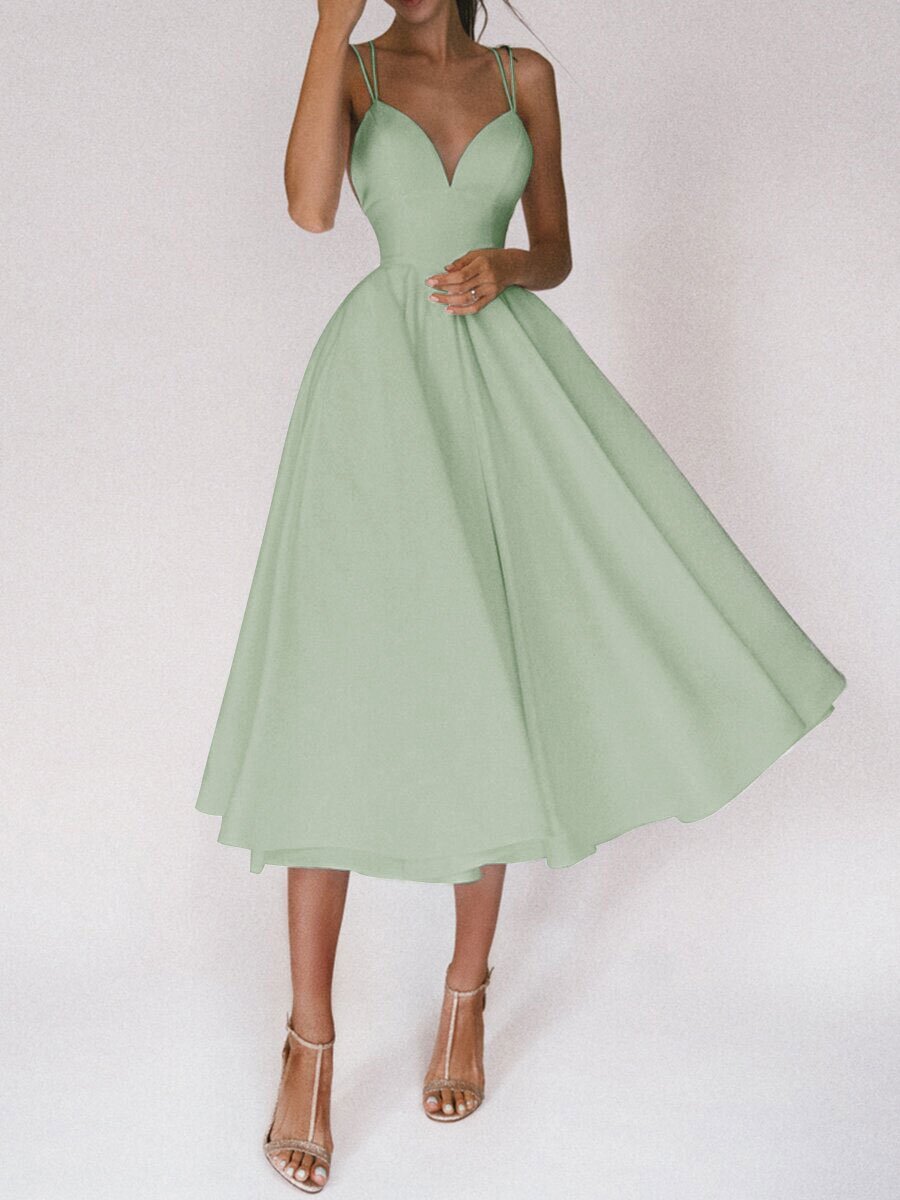 V-neck Suspender Dress Summer