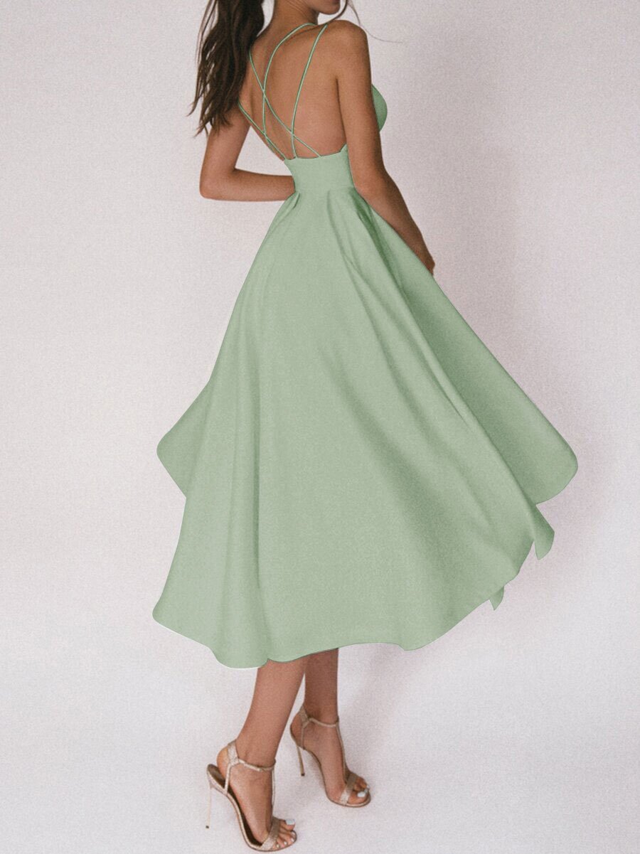 V-neck Suspender Dress Summer