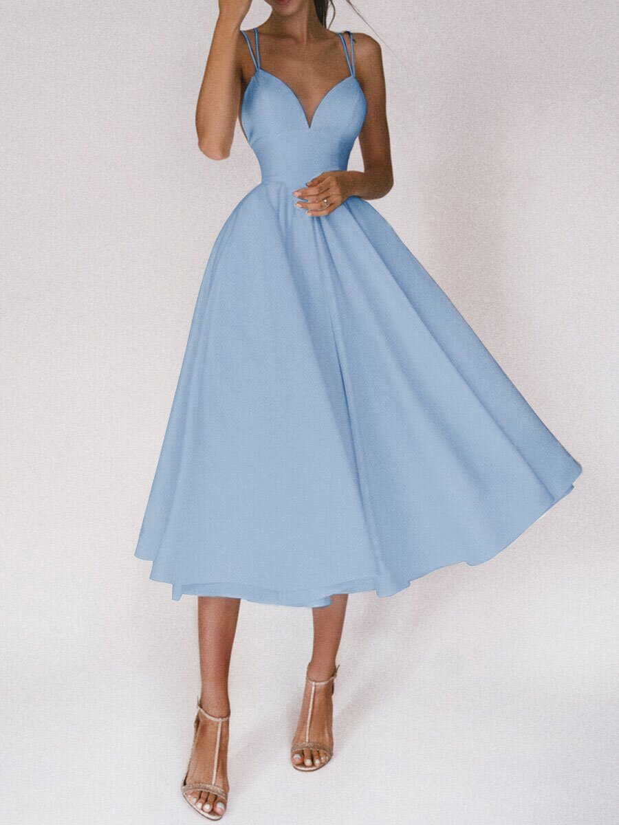 V-neck Suspender Dress Summer