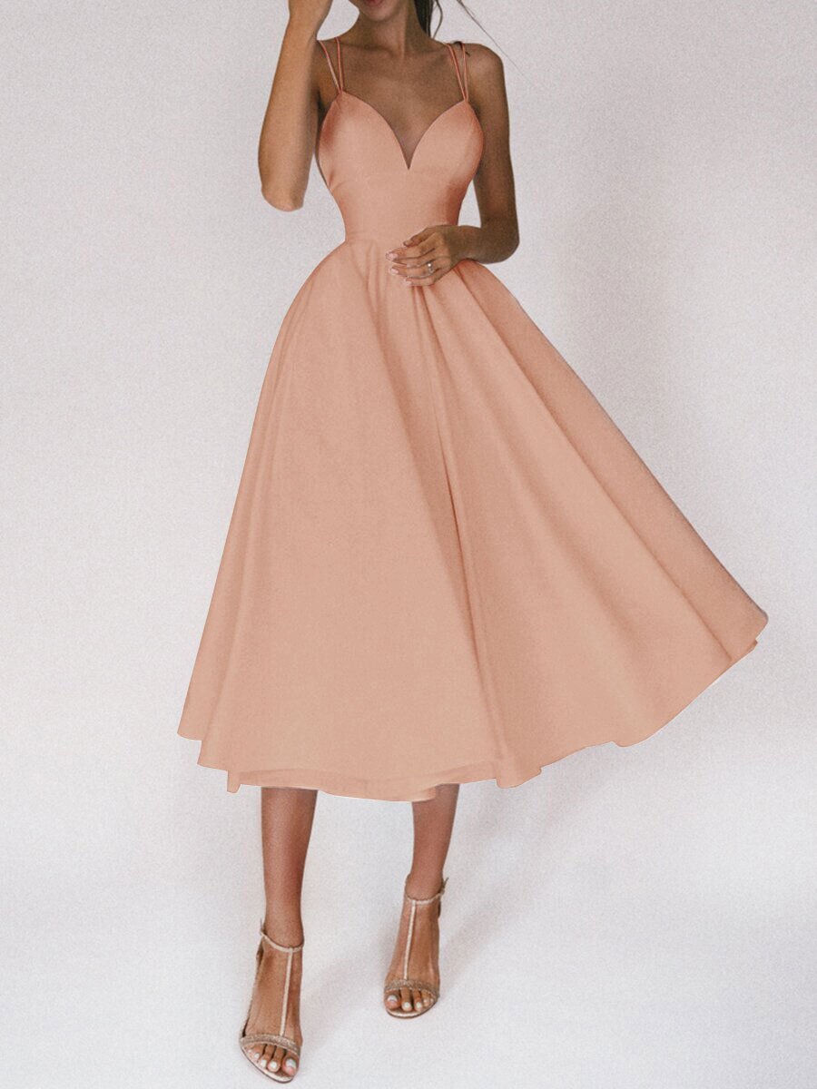 V-neck Suspender Dress Summer