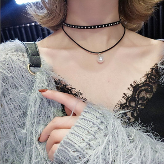 Black Necklace Clavicle Chain